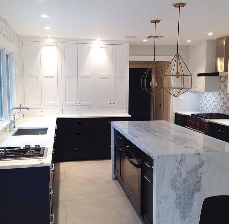 Ogee 4x22 x 5.5x22 Chevron Mosaic Tile Ivy Hill Tile Black/White