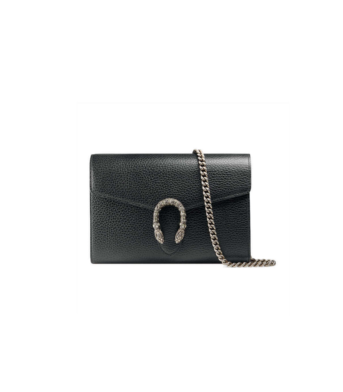 Gucci Dionysus Black Leather Mini Chain Bag