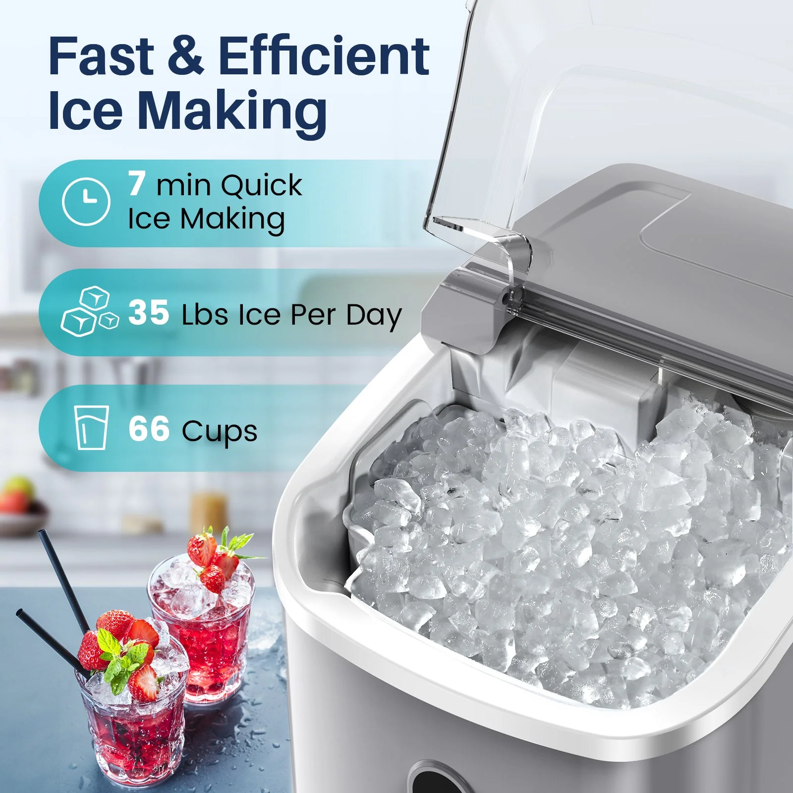 Nugget Pebble Ice Maker Countertop Z5815N