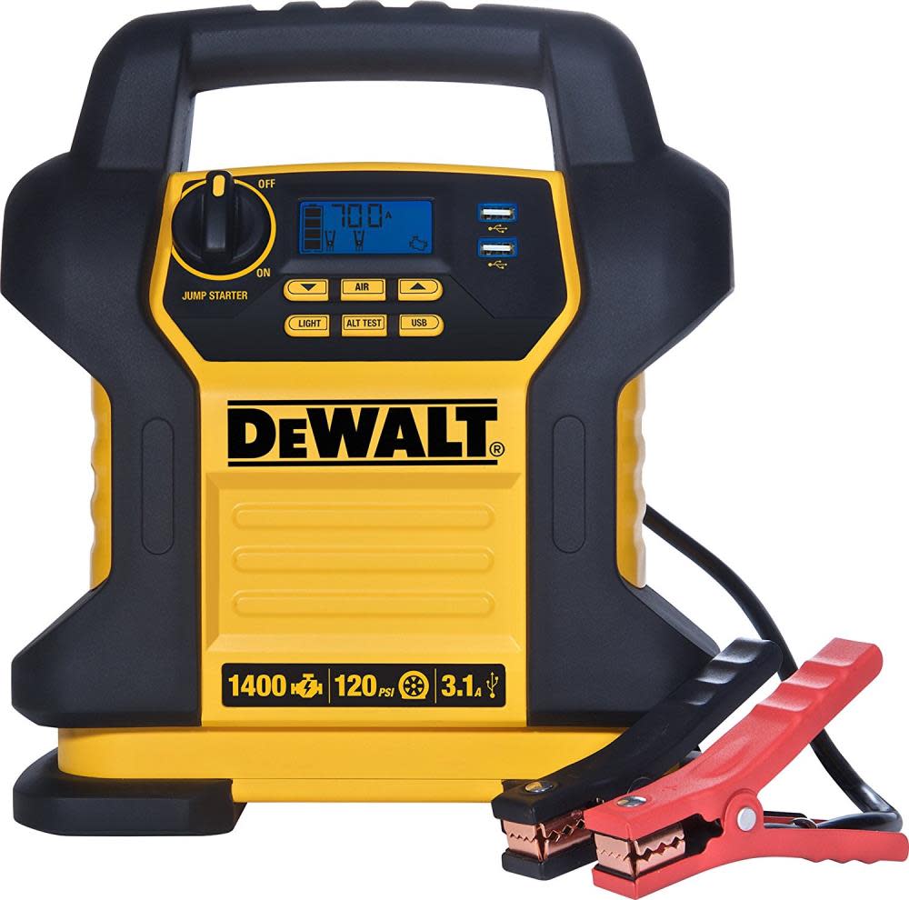 1400 Peak Amp Jump Starter with Digital Compressor;