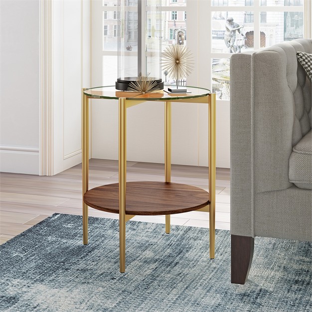 Metal Side Table In Gold Henn amp hart