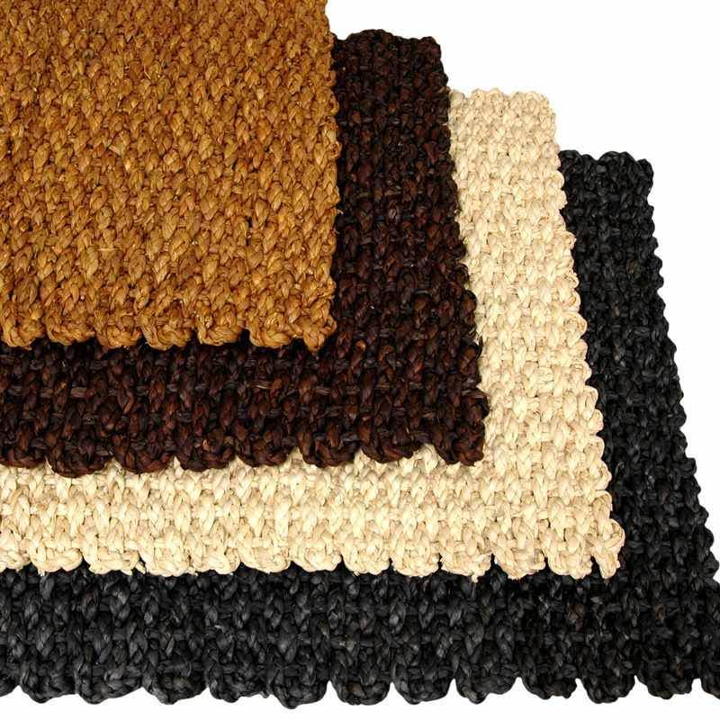 Oriental Furniture 6 ft. Tall Rush Grass Woven Room Divider - 3 Panel - Dark Brown