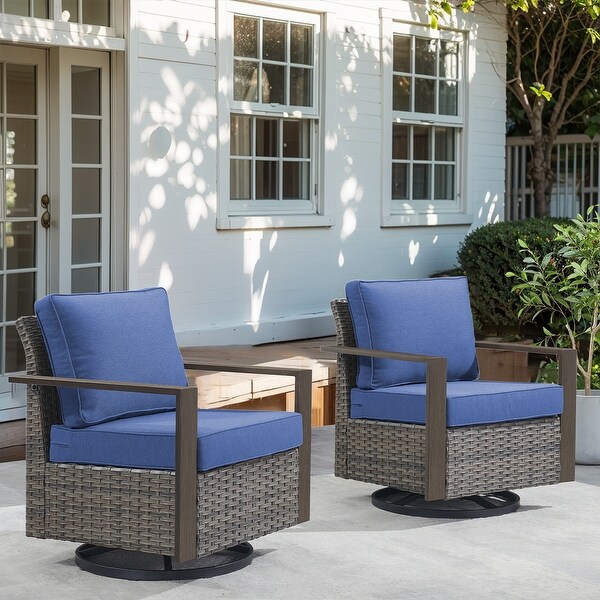 Patio Wicker Rocking Glider Chair