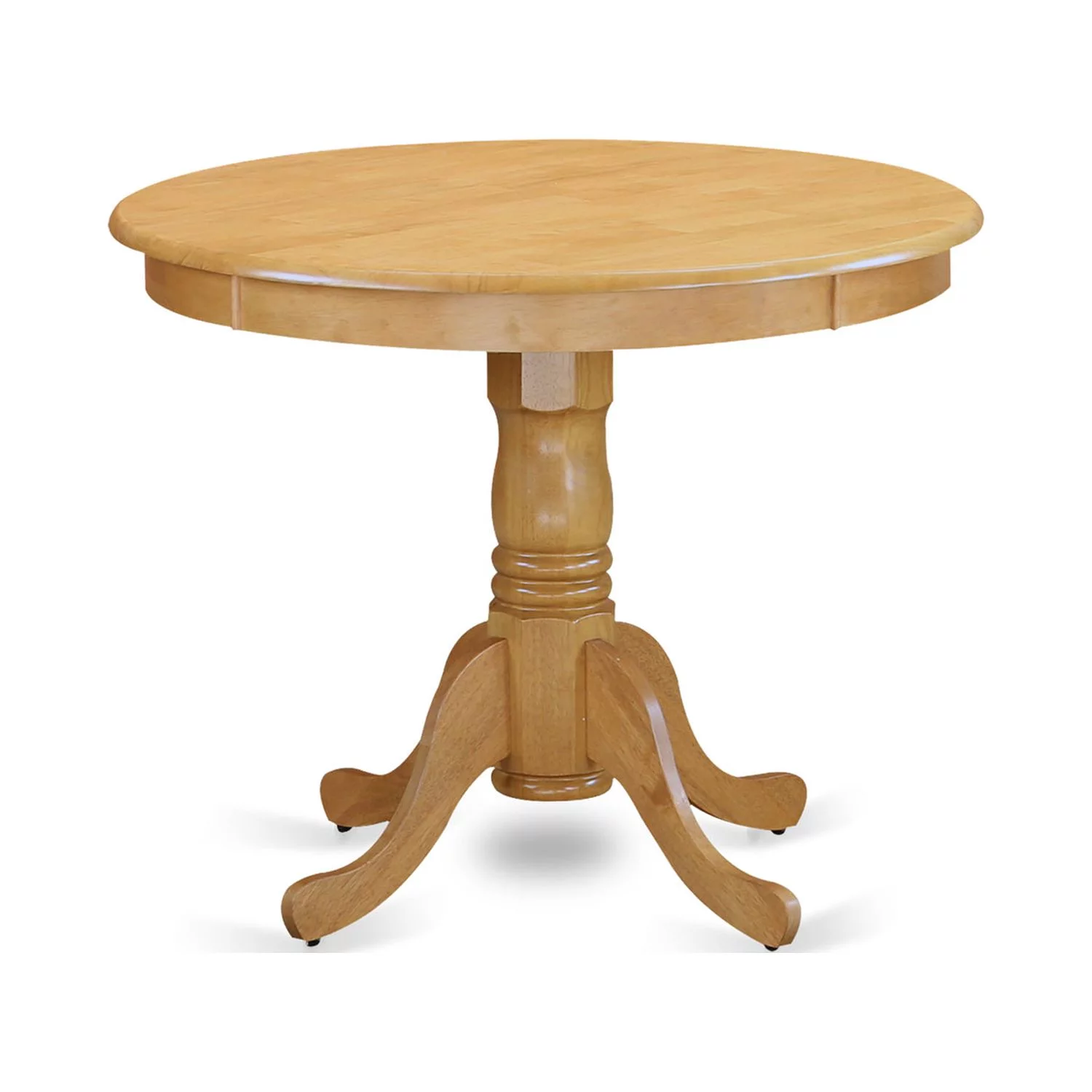 East West Furniture Antique 5-piece Wood Kitchen Table and Chair Set in Oak