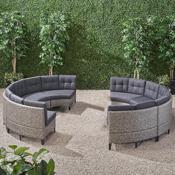 Round Outdoor Sofa Set,4/8Seater