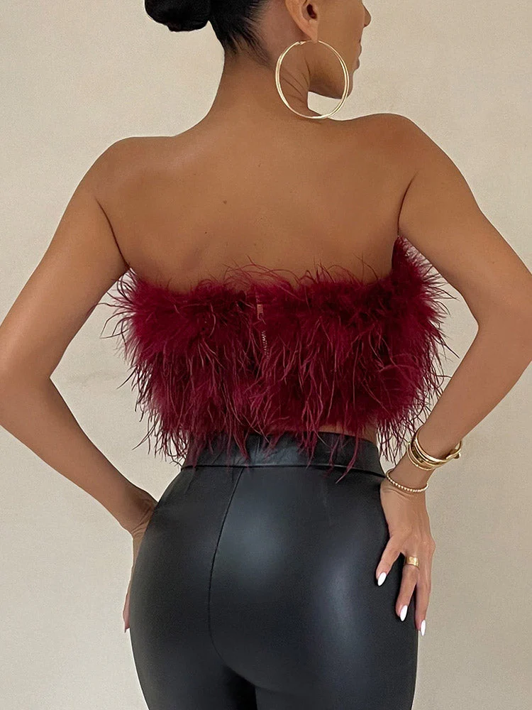Feather Crop TopClistos