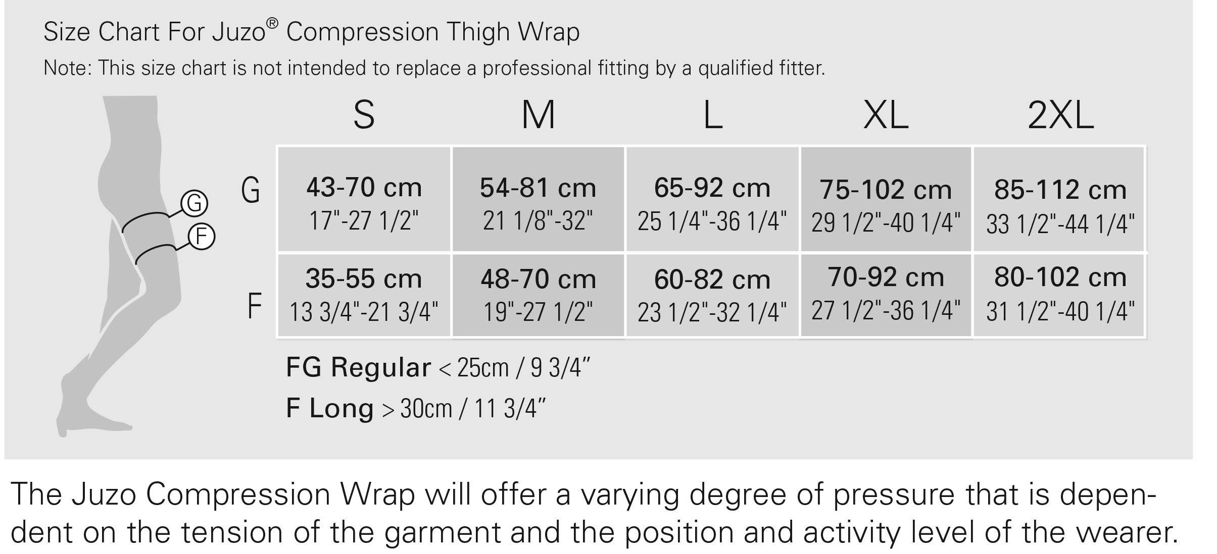 Juzo Thigh Compression Wrap Small / Long