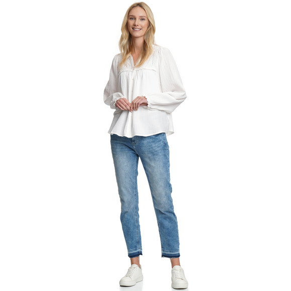 Gina Benotti Damen Bluse mit Stickerei