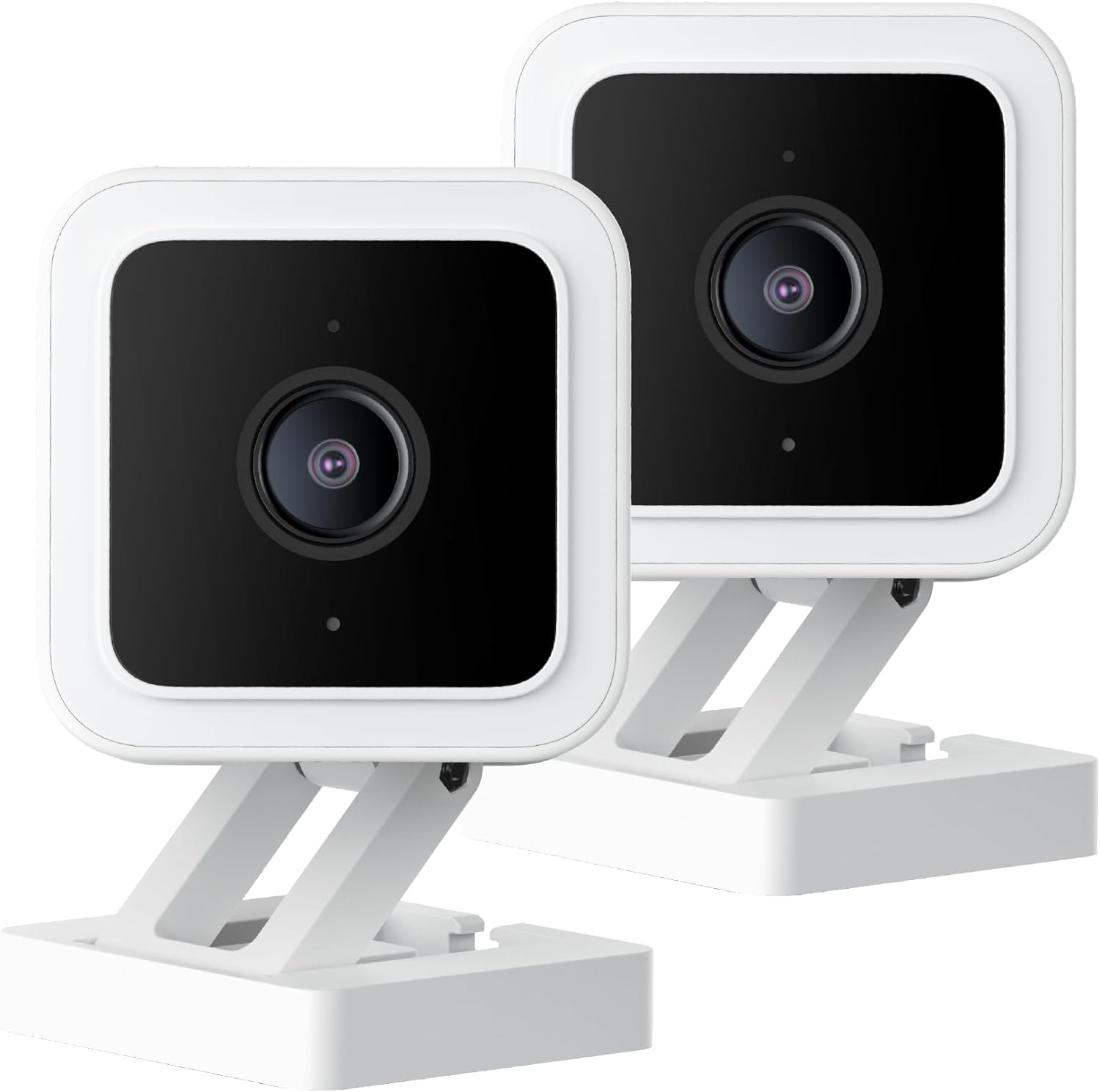 With Color Night Vision, Wired 1080p HD Indoor/Outdoor Security Camera, 2-Way Audio, Works with Alexa, Google Assistant, and IFTTT, 2-Pack