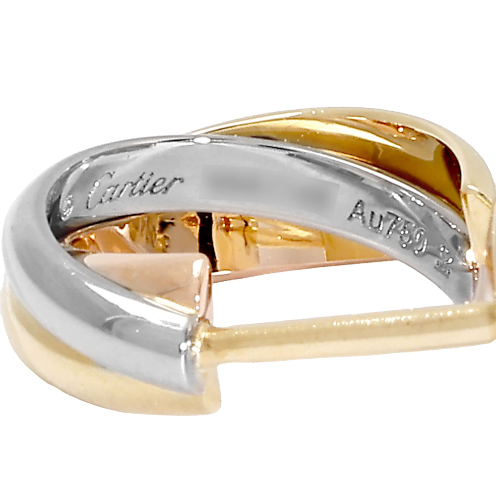 Cartier Trinity Earrings Tri-Gold B8301540