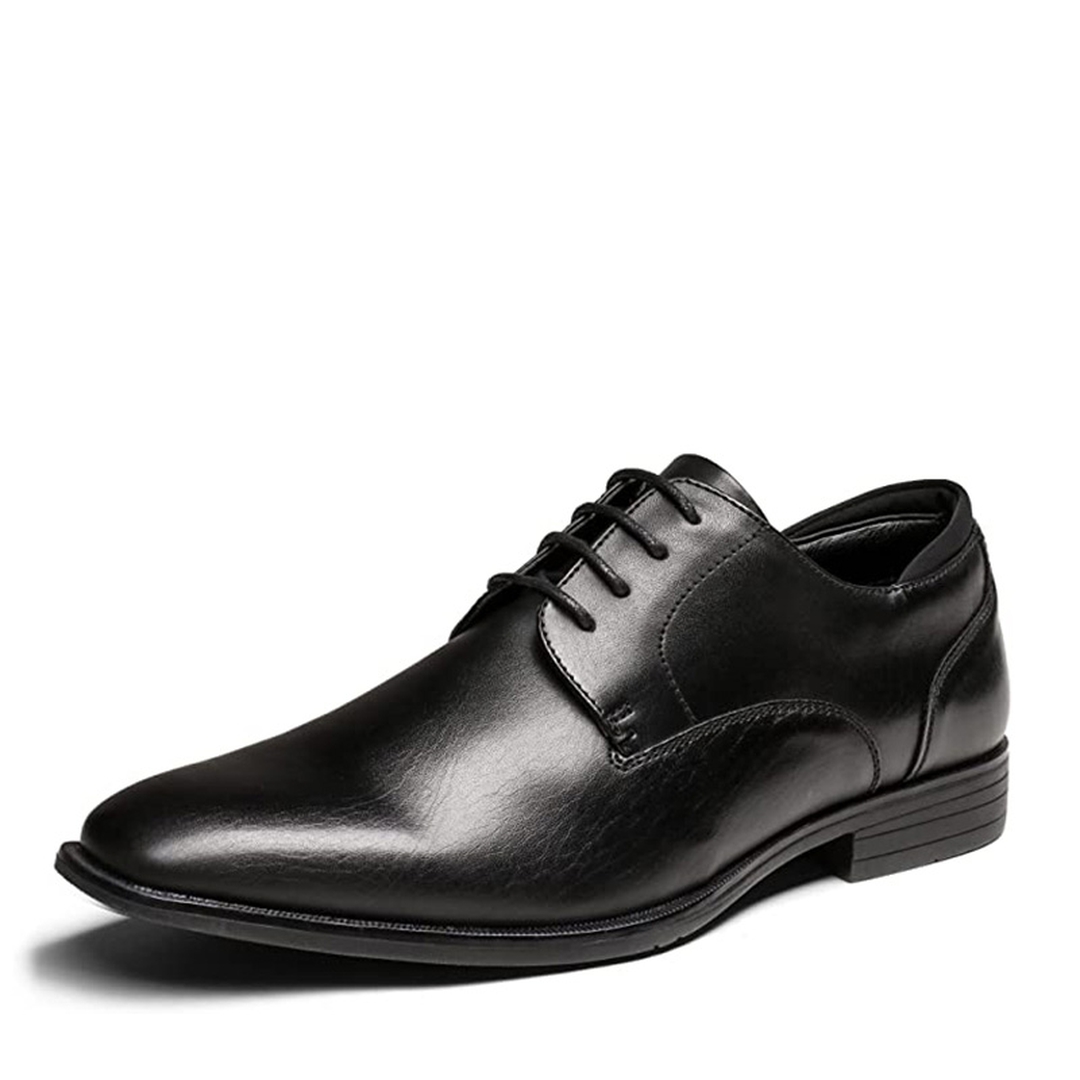 Men's Classic Vegan Leather Plain Toe Formal Oxfords