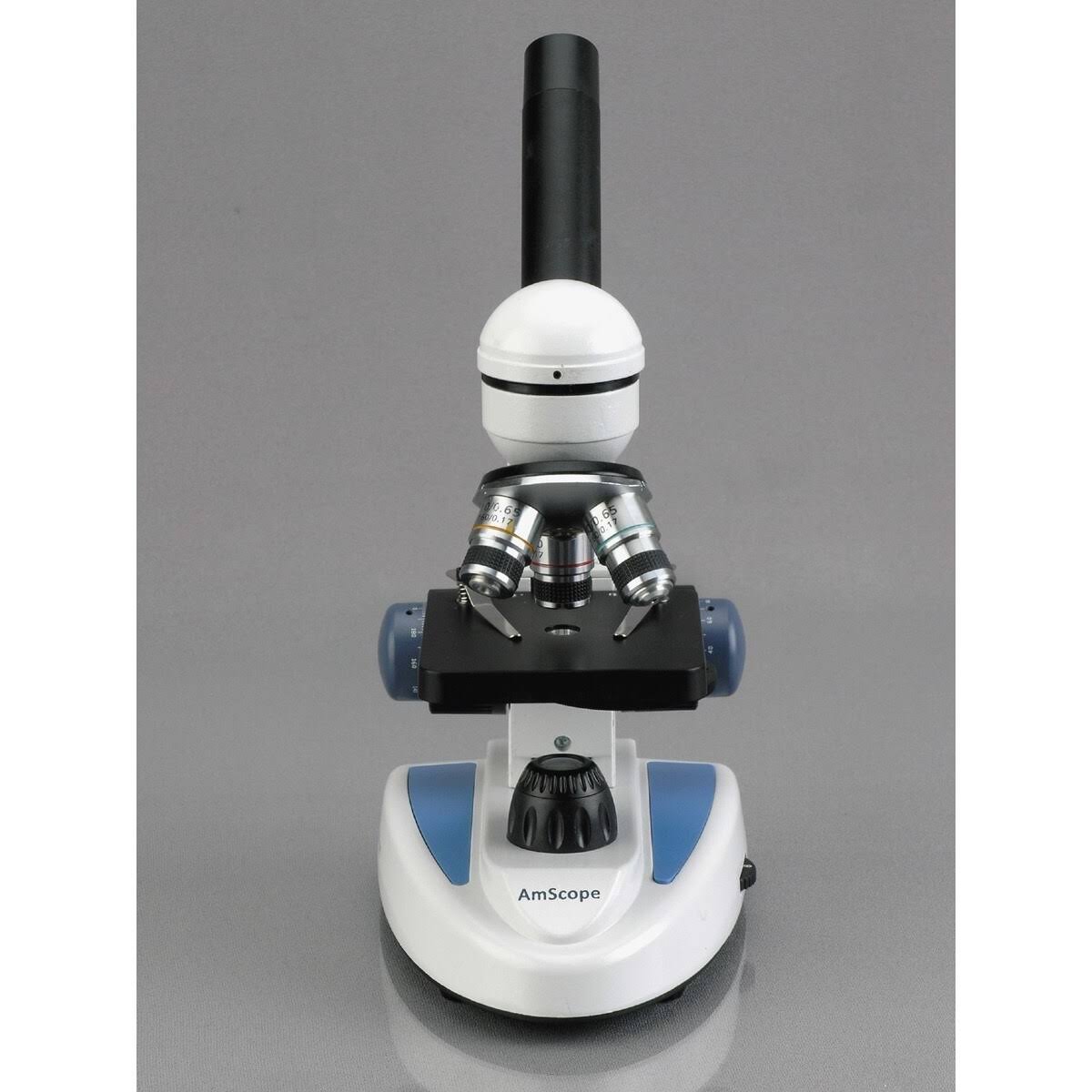 Amscope 40X-400X Biology Science Metal Glass Student Microscope + 2MP USB Digital Imager