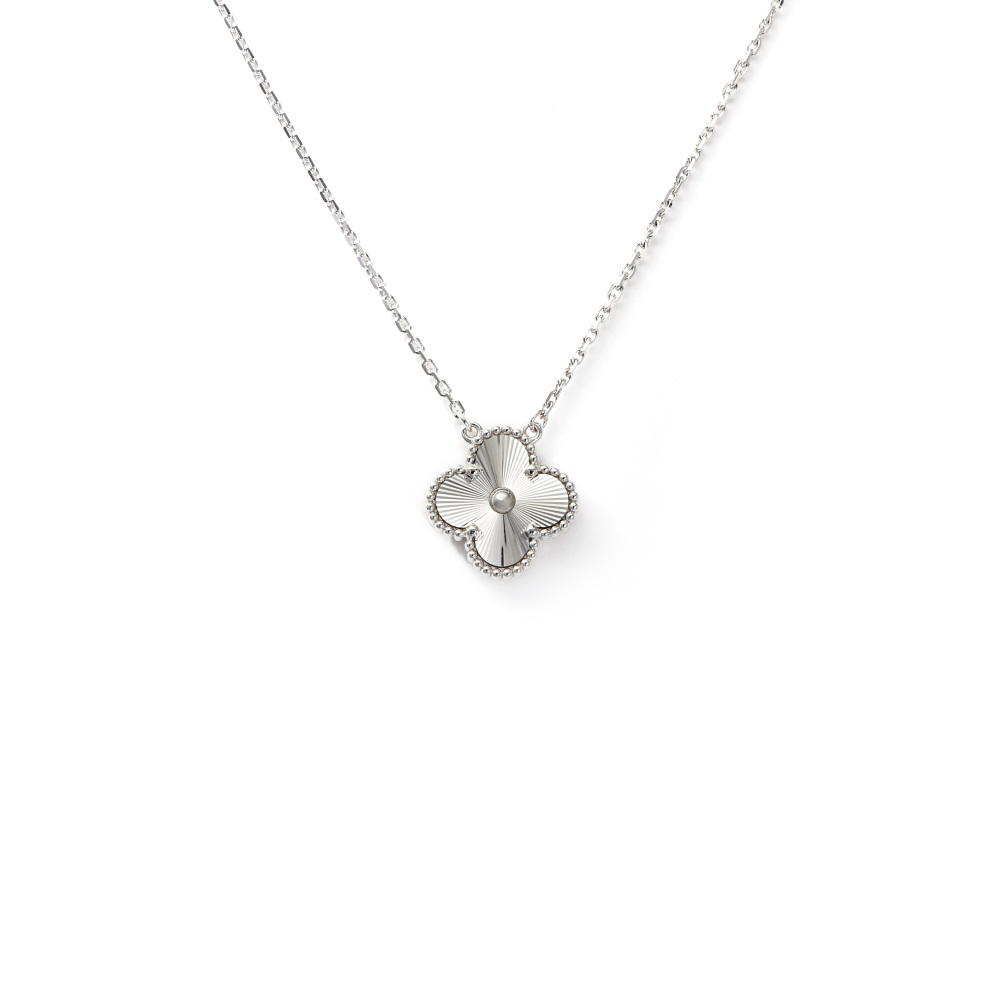 Van Cleef & Arpels Vintage Alhambra Necklace 18K White Gold VCARP9XG00