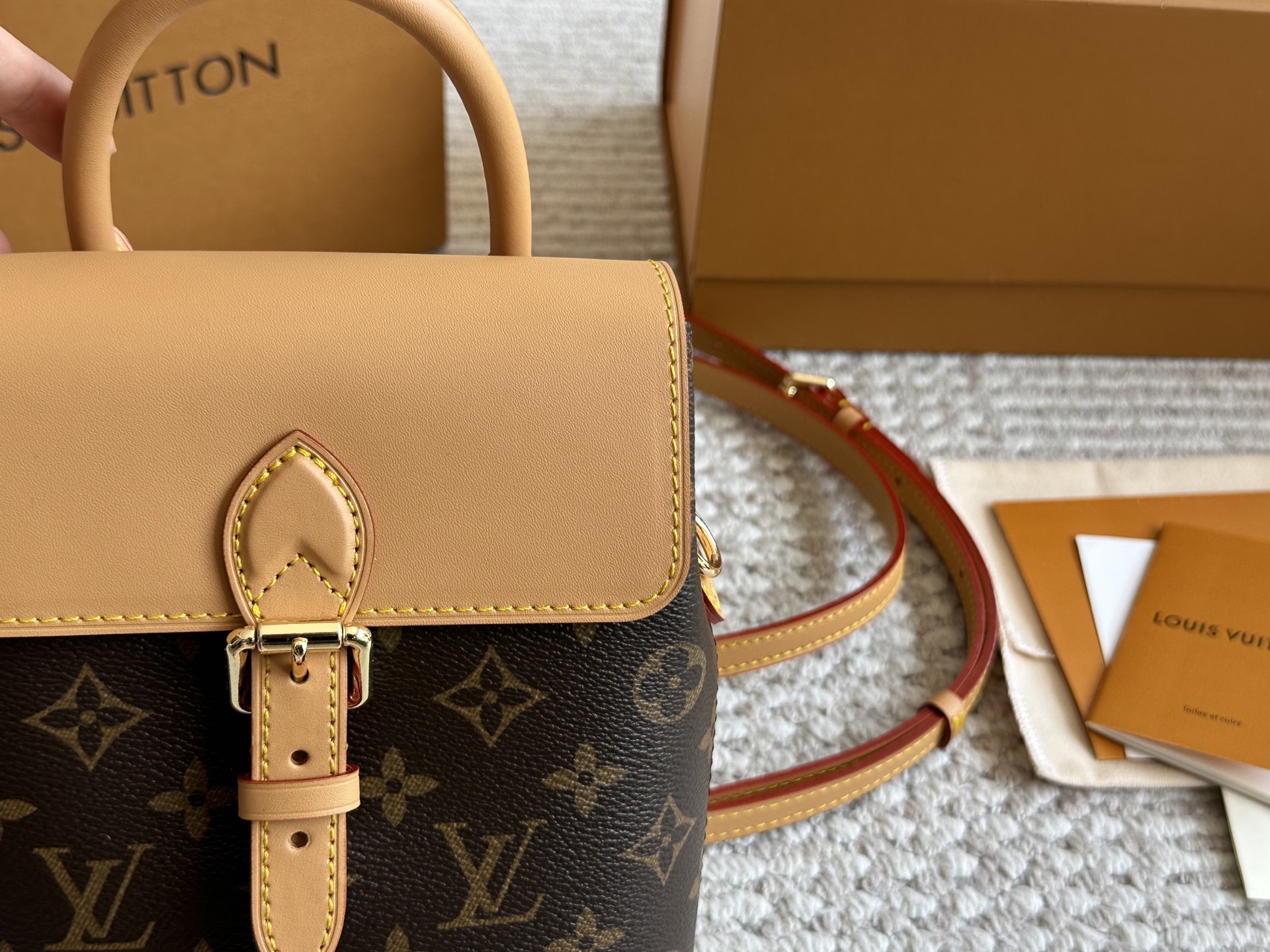 LV monogram shoulder crossbody backpack - cnluxepick