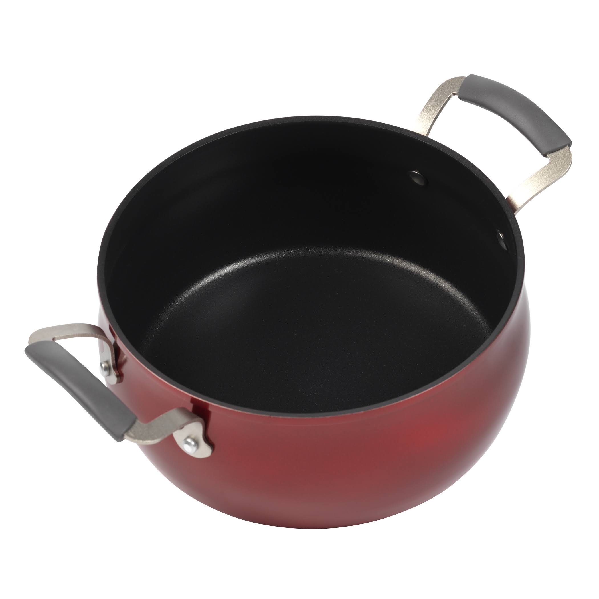 Epicurious Aluminum Nonstick 11-Piece Cookware Set, Red
