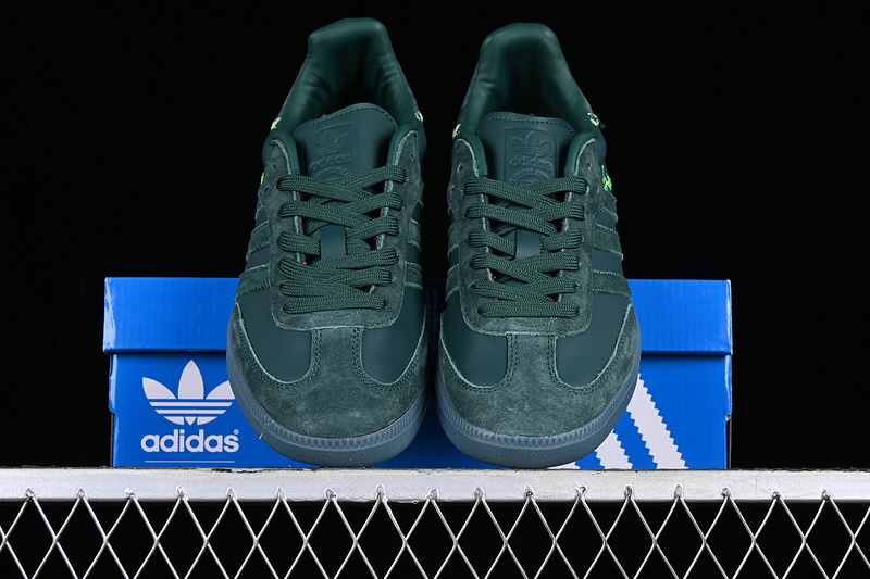 Adidas Jonah Hill X Samba Green Night/Mineral Green/Ecru Tint FW7458