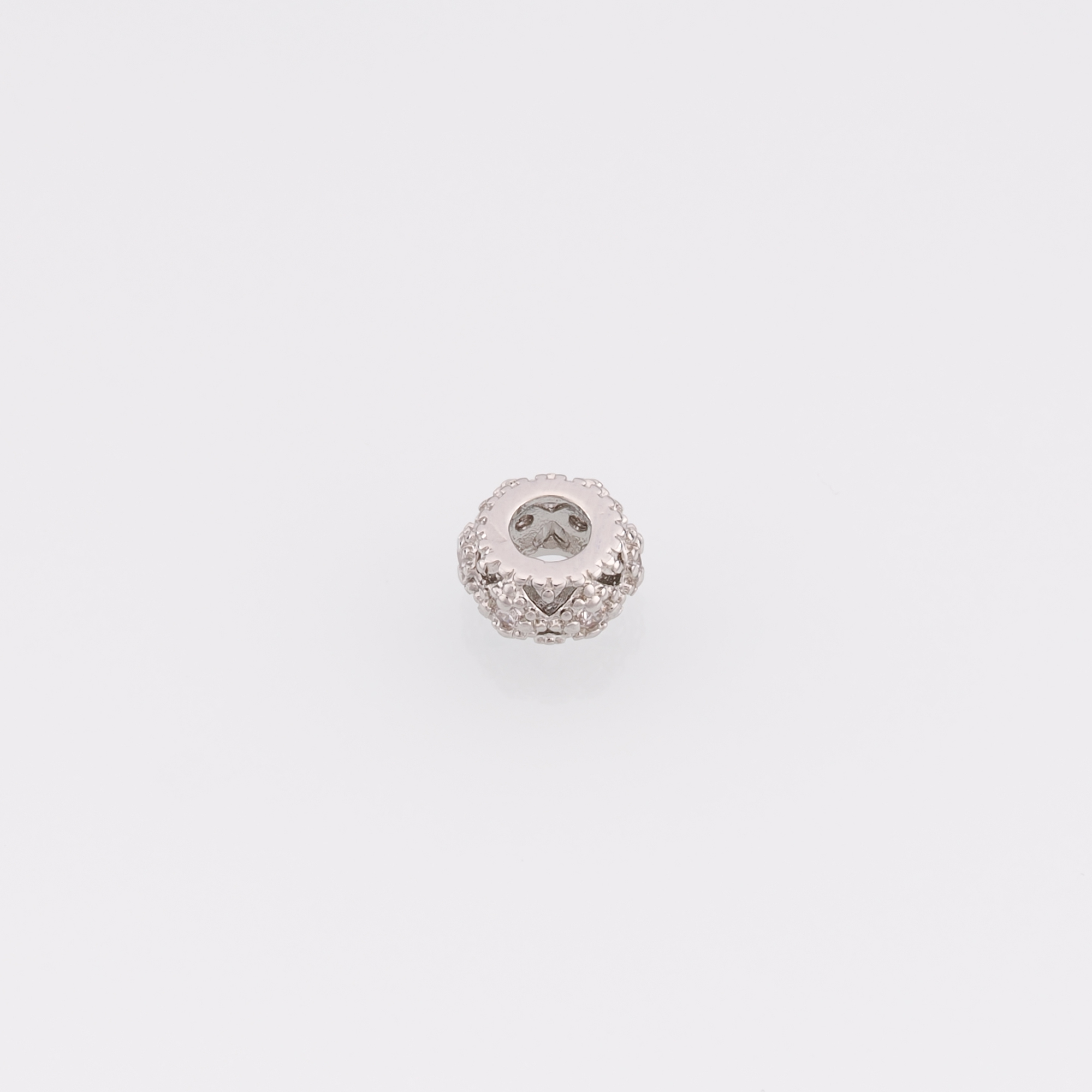 18K Gold Filled Cylinder Spacer Beads,CZ Micro Pave Barrel Beads for Bracelet Jewelry Necklace Making Supply