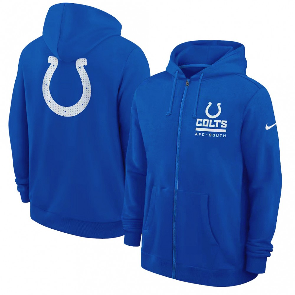 Men's Indianapolis Colts Utility Player Sideline NFL Full-Zip Hoodie