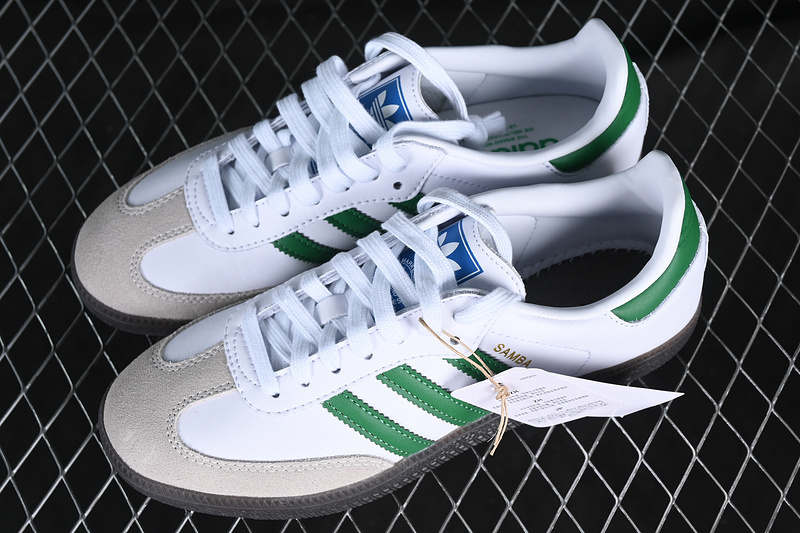 Adidas Samba Vegan Og White/Grey/Green/Black IG1024