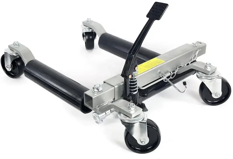 Stark Heavy-Duty Hydraulic Wheel Dolly Set – Ratcheting Foot Pedal Design