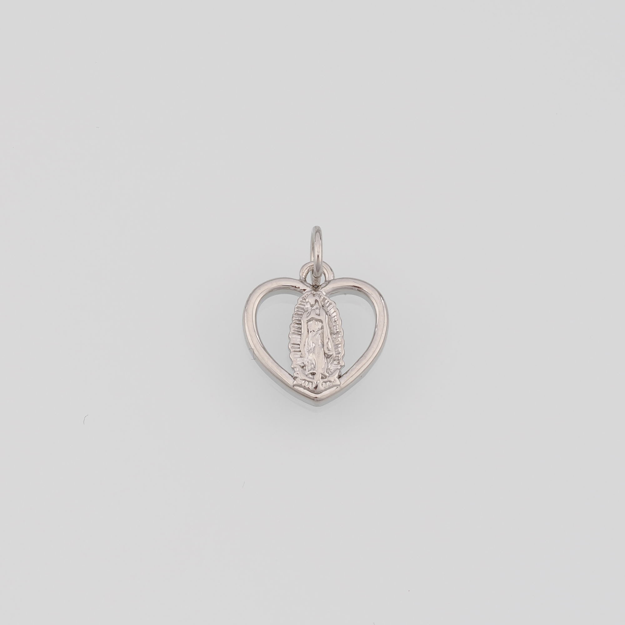 18K Gold Filled Virgin Mary Pendant,Religious Chamr,Heart Maria Earrings Necklace for DIY Jewelry Making Supply