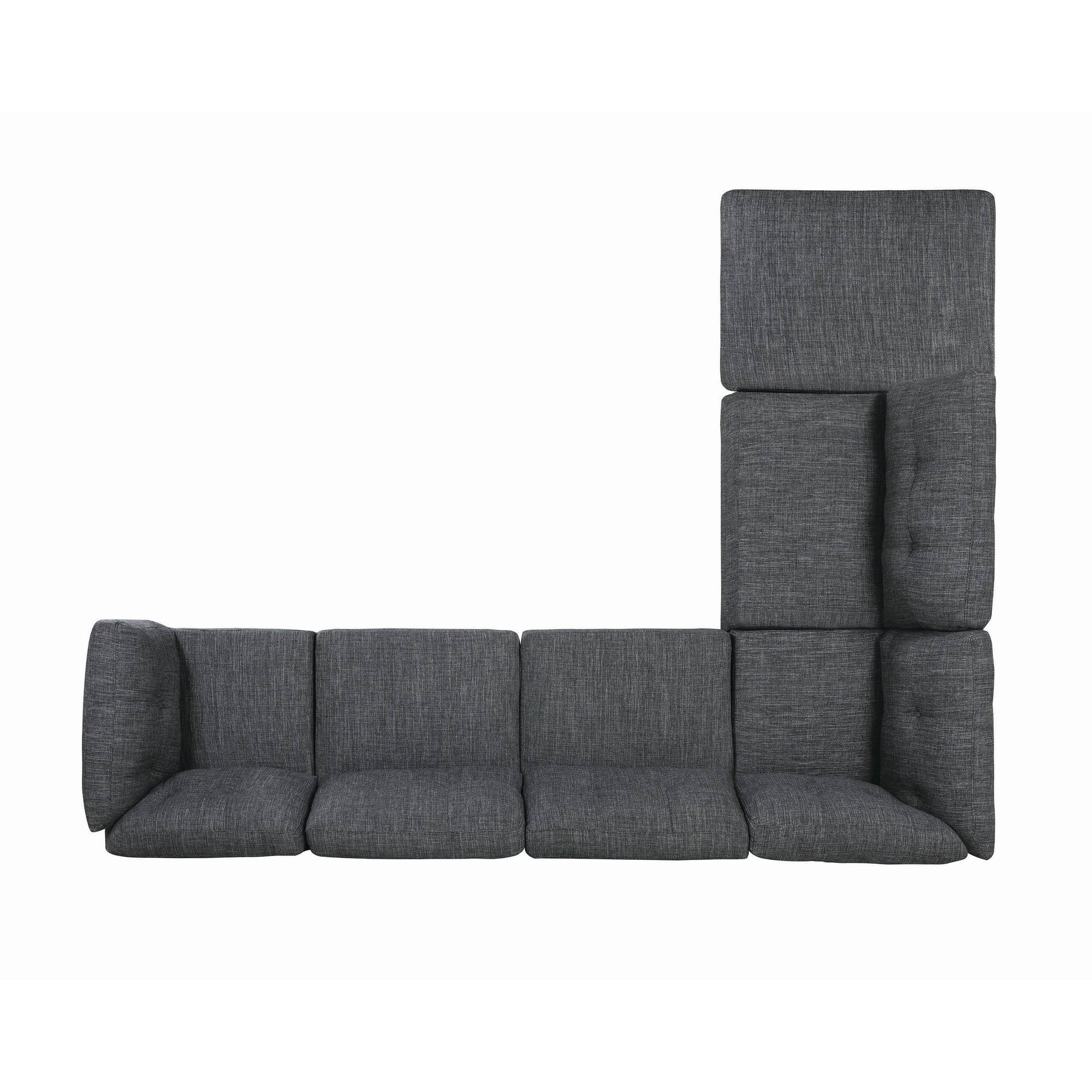 Coaster Churchill Dark Grey Rectangular Ottoman