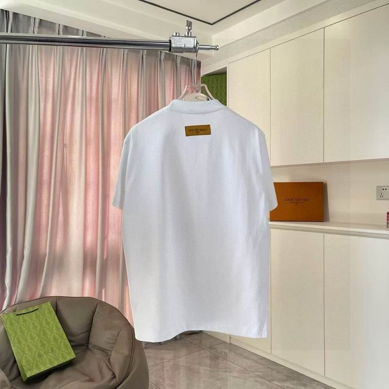 【メンズ】綿100% 吸汗速乾 オーバーサイズルイヴィトンコピーTシャツ 半袖 日常着に最適