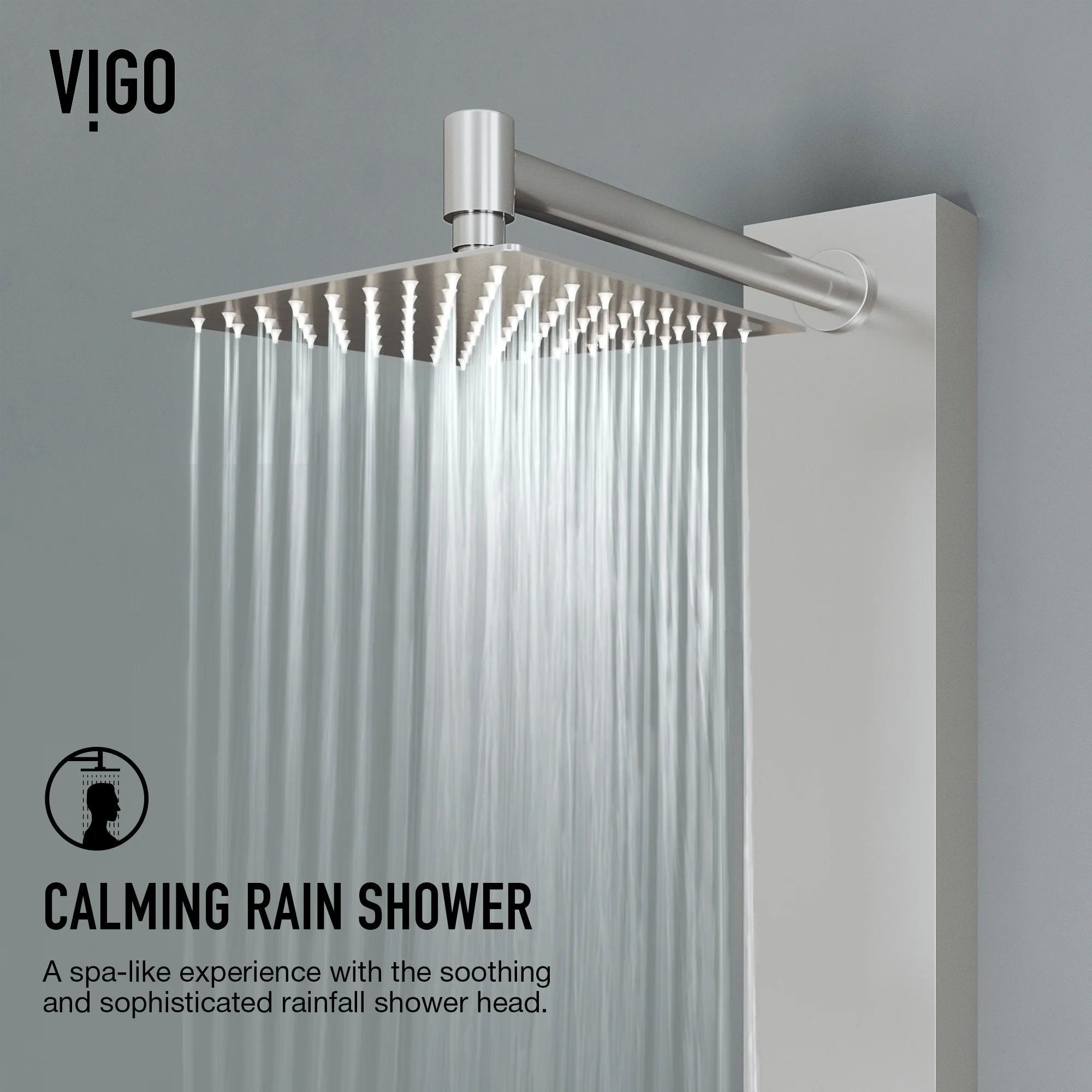Vigo Vg08023 Bowery Thermostatic Shower Panel - Stainless Steel