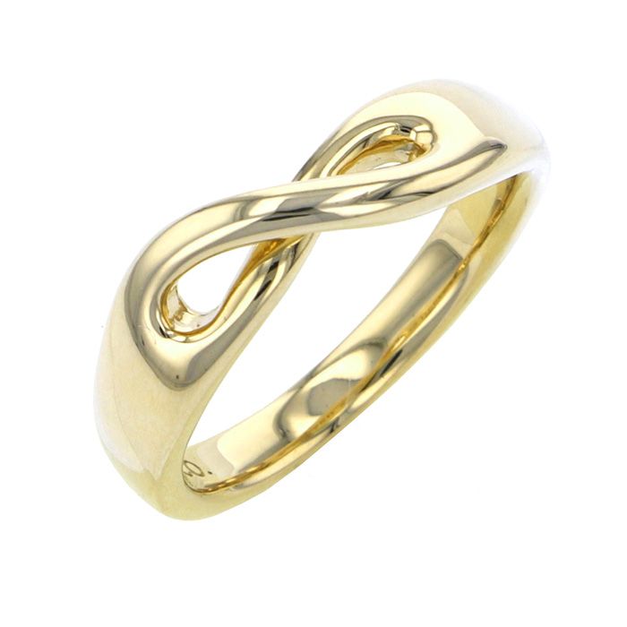 Tiffany & Co. Tiffany Infinity Figure Eight Ring K18YG Yellow Gold