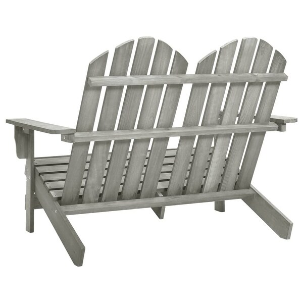 vidaXL 2Seater Patio Adirondack Chair Solid Wood Fir