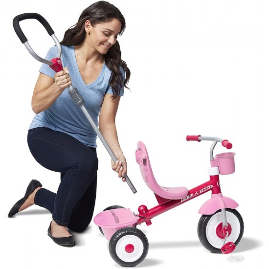 4-in-1 Stroll ‘N Trike Pink, 19.88″ x 35.04″ x 40.75″