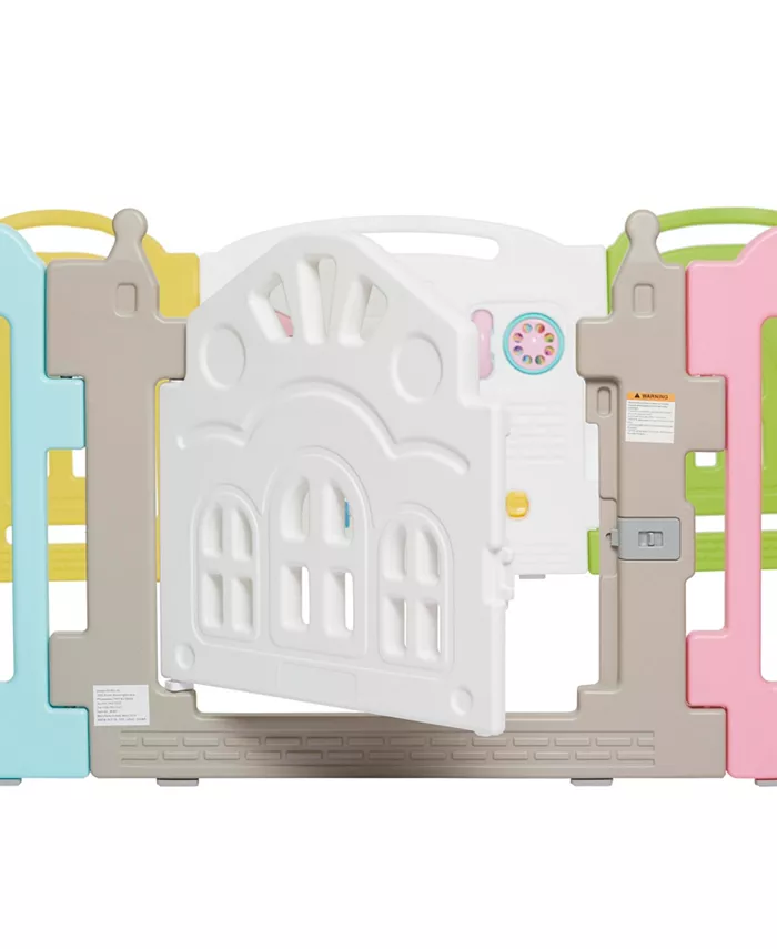 Dream On Me 14 Panel Groovy Play Center, Playard in Multi Colors