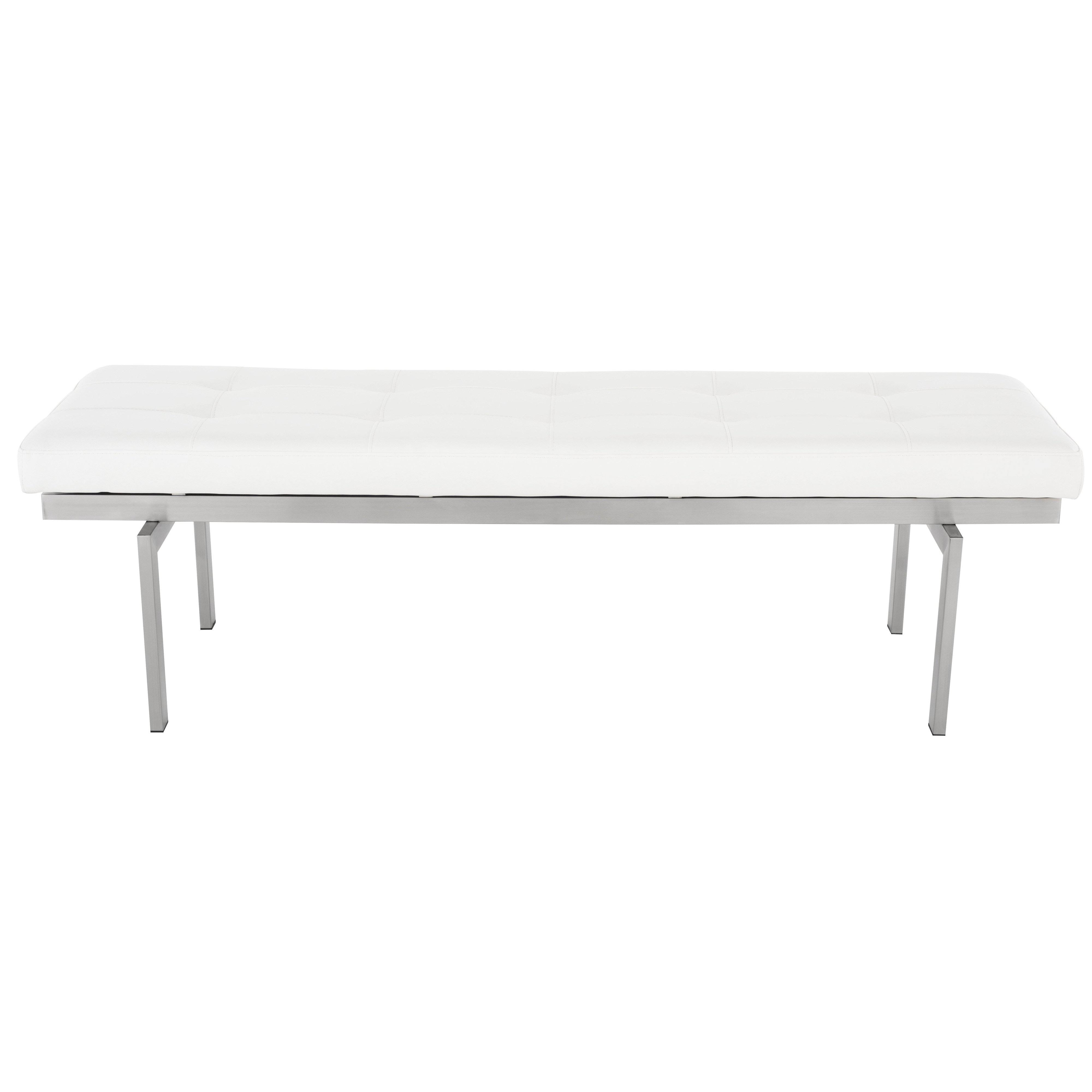 Nuevo White Louve Bench