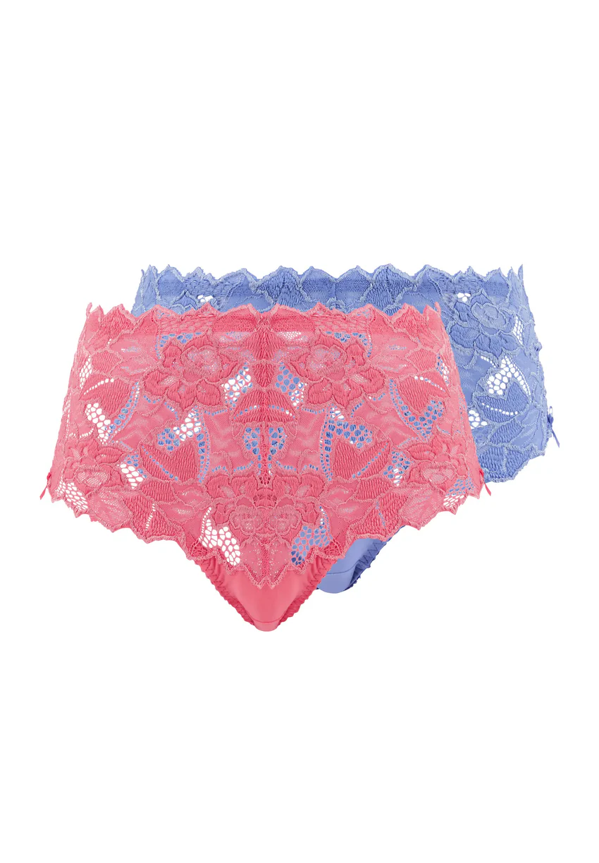 Lot de 2 culottes Arum Rose Ravissant et Bleu Jacaranda