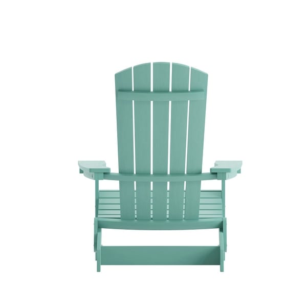 AllWeather Poly Resin Folding Adirondack Chair