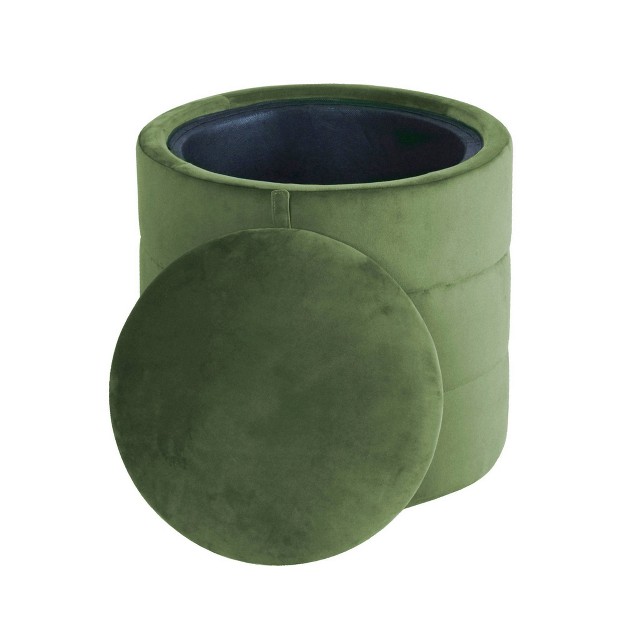 Storage Round Ottoman Homepop
