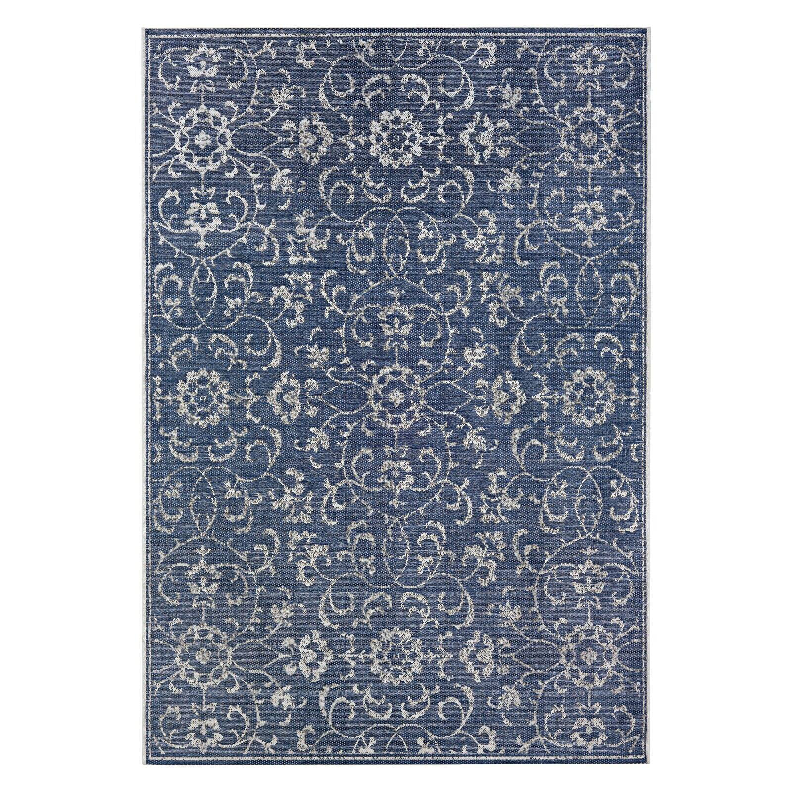 Monte Carlo Summer Vines Mushroom-Ivory Indoor/Outdoor Area Rug - Multiple Sizes