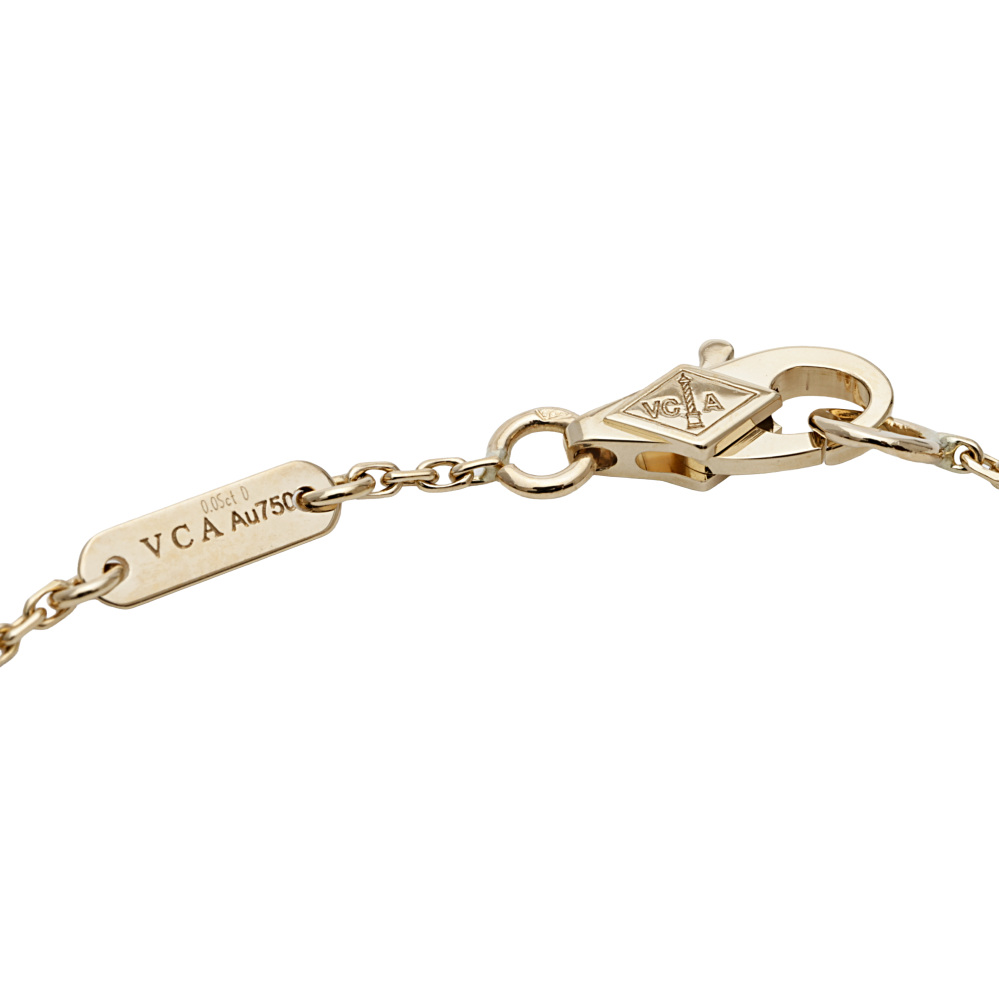 Van Cleef & Arpels Frivole Bracelet 18K Yellow Gold Diamond VCARP0J200
