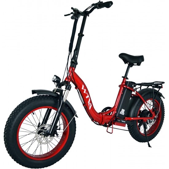 Folding Electric Bike for Adults, Fat Tire 20″ Bike Electric, 750W Motor 48V 13AH Removable Battery Electric Bicycles, Beach Snow Hunting High Speed 7-Speed Gear E-Bikes for Women Men