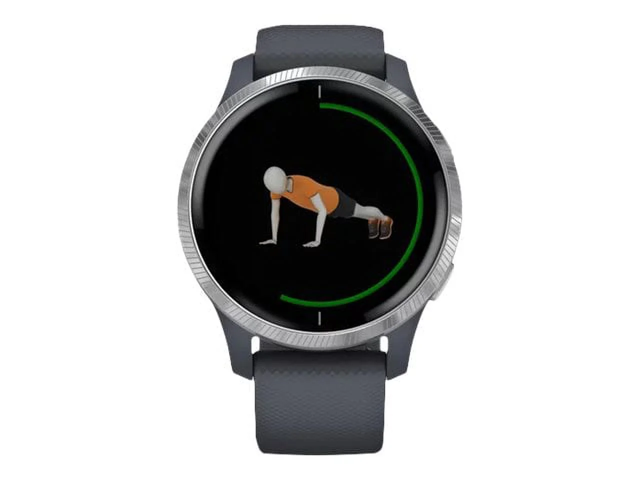 Garmin Venu® Smart Watch, Blue Granite with Silver Hardware