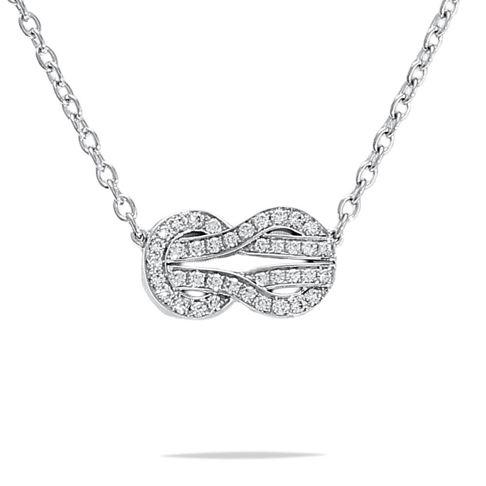 FRED Chance Amphini Necklace 18K White Gold Diamond 7B0224