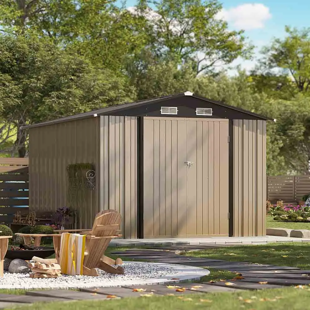 Patiowell 8x10 Metal Shed Pro