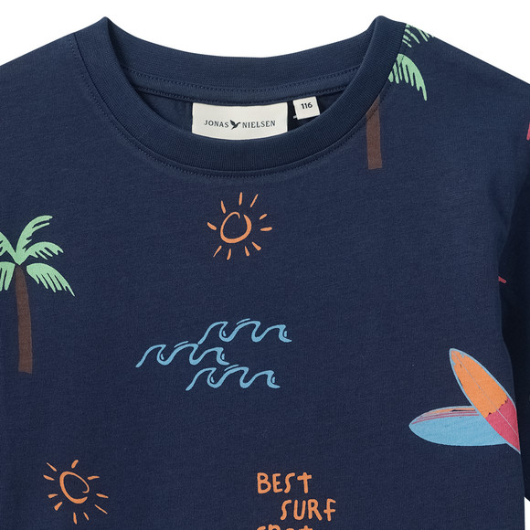 Jonas Nielsen Jungen T-Shirt mit Allover-Print