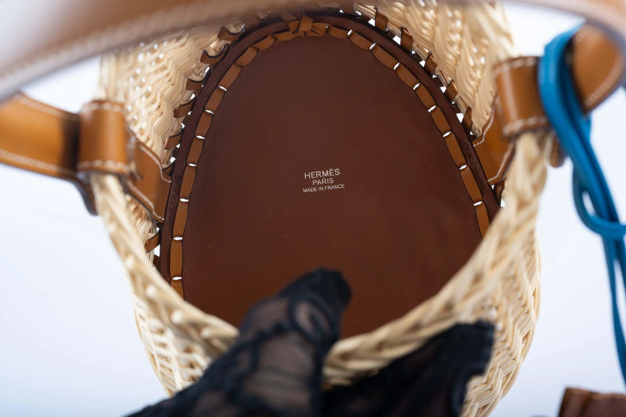 Hermès Picnic Sabot Osier Wicker & Barenia Leather