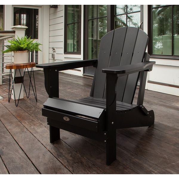 Leisure Line Recycled Plastic Folding Adirondack Chair