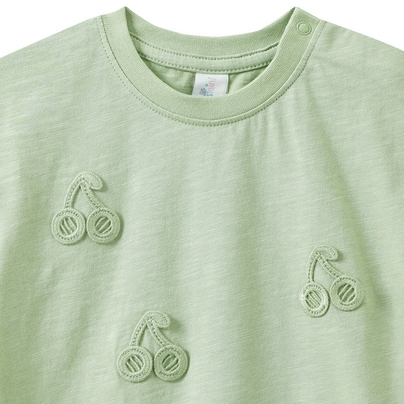 Topomini Baby T-Shirt mit Häkel-Details