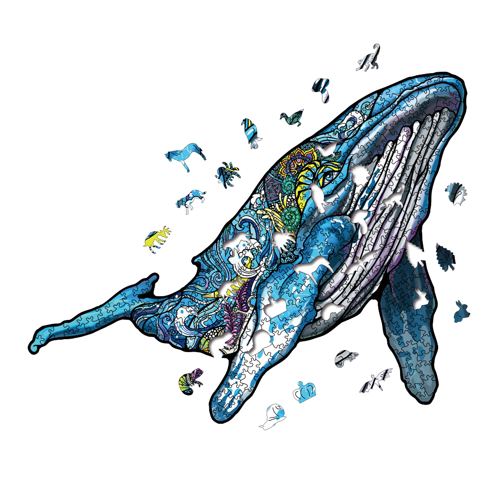 Animal Wooden Puzzle-Lovely Sharks