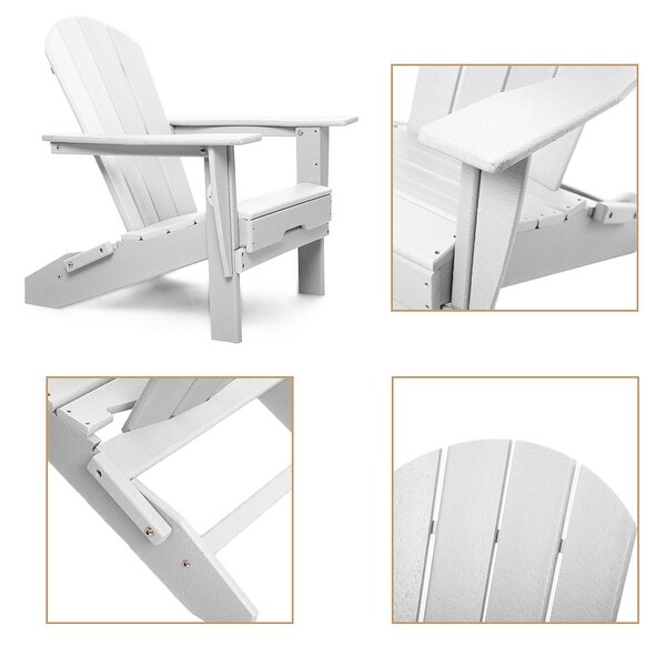 All Weather Folding Adirondack Chair,HDPE Recyclable Plastic