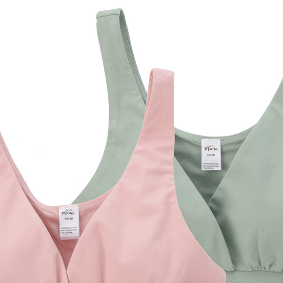 Gina Mama 2 Damen Still-Bustiers in unifarben