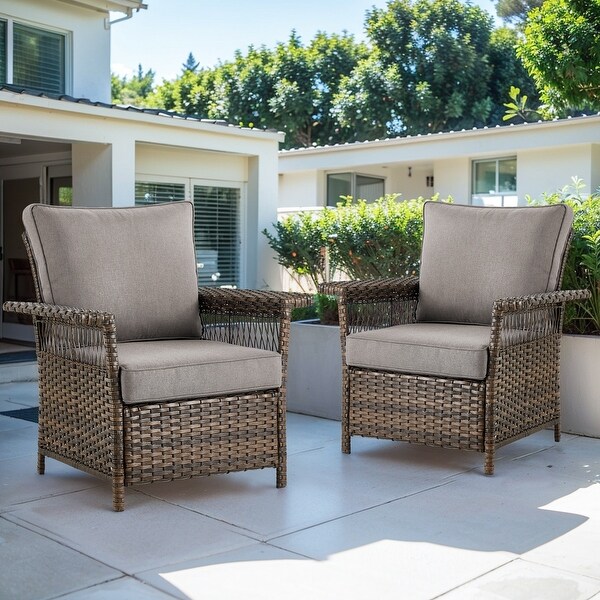 Outdoor Swivel Glider Chair Set of 2
